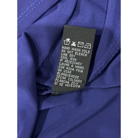 Scarlett Nite Womens V Neck Sleeveless BluePurple Dress Size 14 - Picture 8 of 9